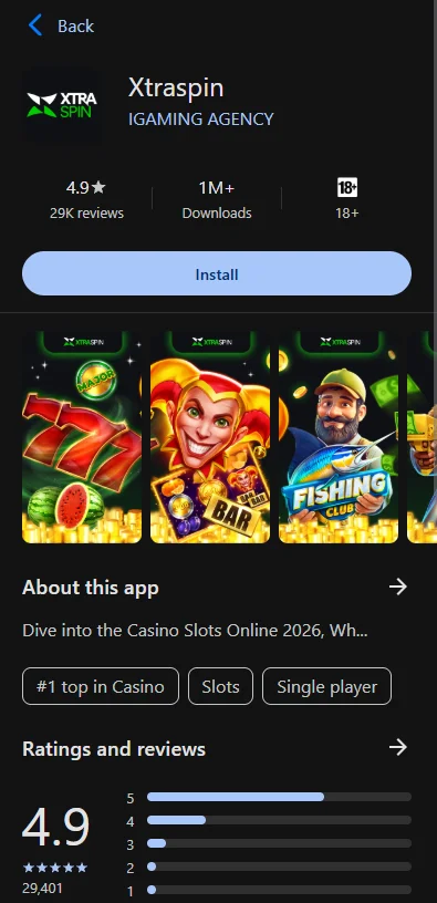 Xtraspin Casino App